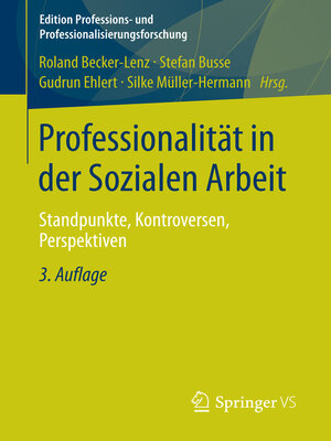 cover image of Professionalität in der Sozialen Arbeit